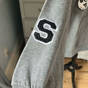 Peanuts | Jackets & Coats | Snoopy Peanuts Sweat Jacket Gray Hoodie ...